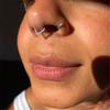 Elegante Segmento Articulado Argola Piercing Único Nose Unisex Body Jewelry Anéis Nasais G23 Material de Titânio Adequado para Nariz