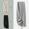 Women's Matte Acetate Wide-Leg and Narrow-Leg Slimming Casual Pants - Summer 2025 Collection