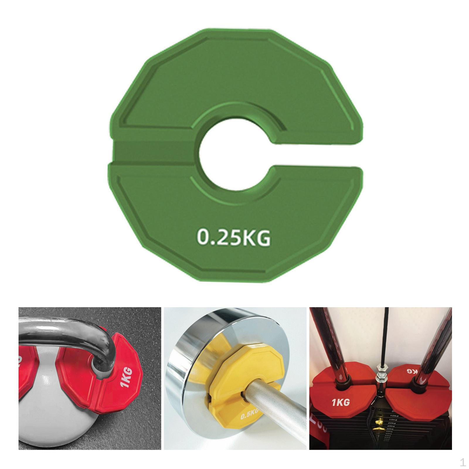 

Штанга Micro Weight Plate Dumbell Weights Add-on Change for Kettlebell 0.25kg зелений