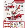 Extra Large Transforming Airplane Toy with Music and Storage Features for Kids