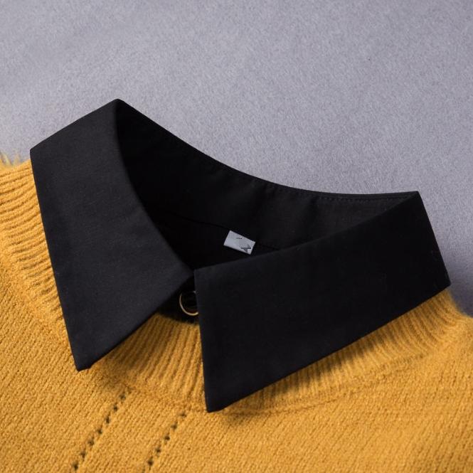 Lace Novelty Fake Collar for Women Shirt Front Ties Detachable Collar Stand Dress Sweater Girls False Collar