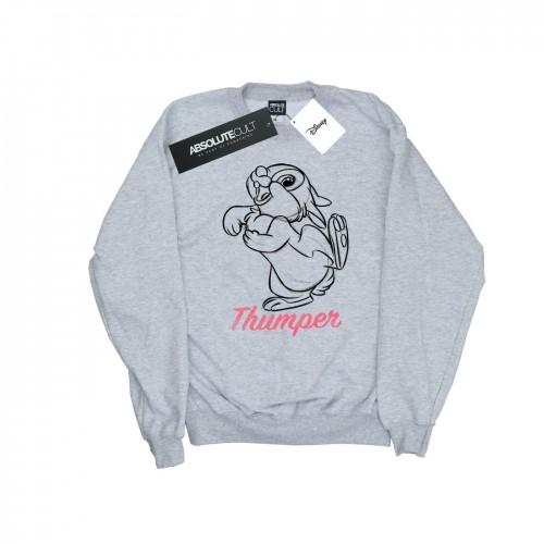 Disney Womens/Ladies Bambi Thumper Line Drawing Sweatshirt