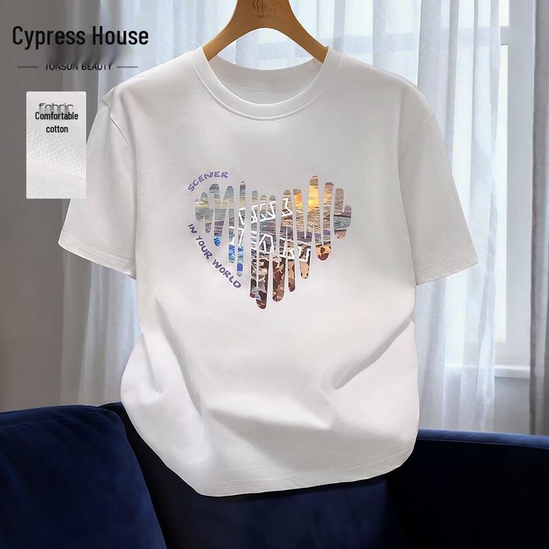 Women s Casual Printed Round Neck T-shirt S