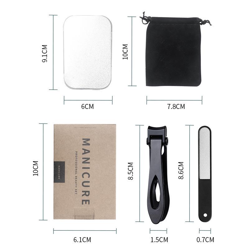 Stainless Steel Foldable Large Opening Nail Clippers for Home Use with Magnetic Nail Art Feature