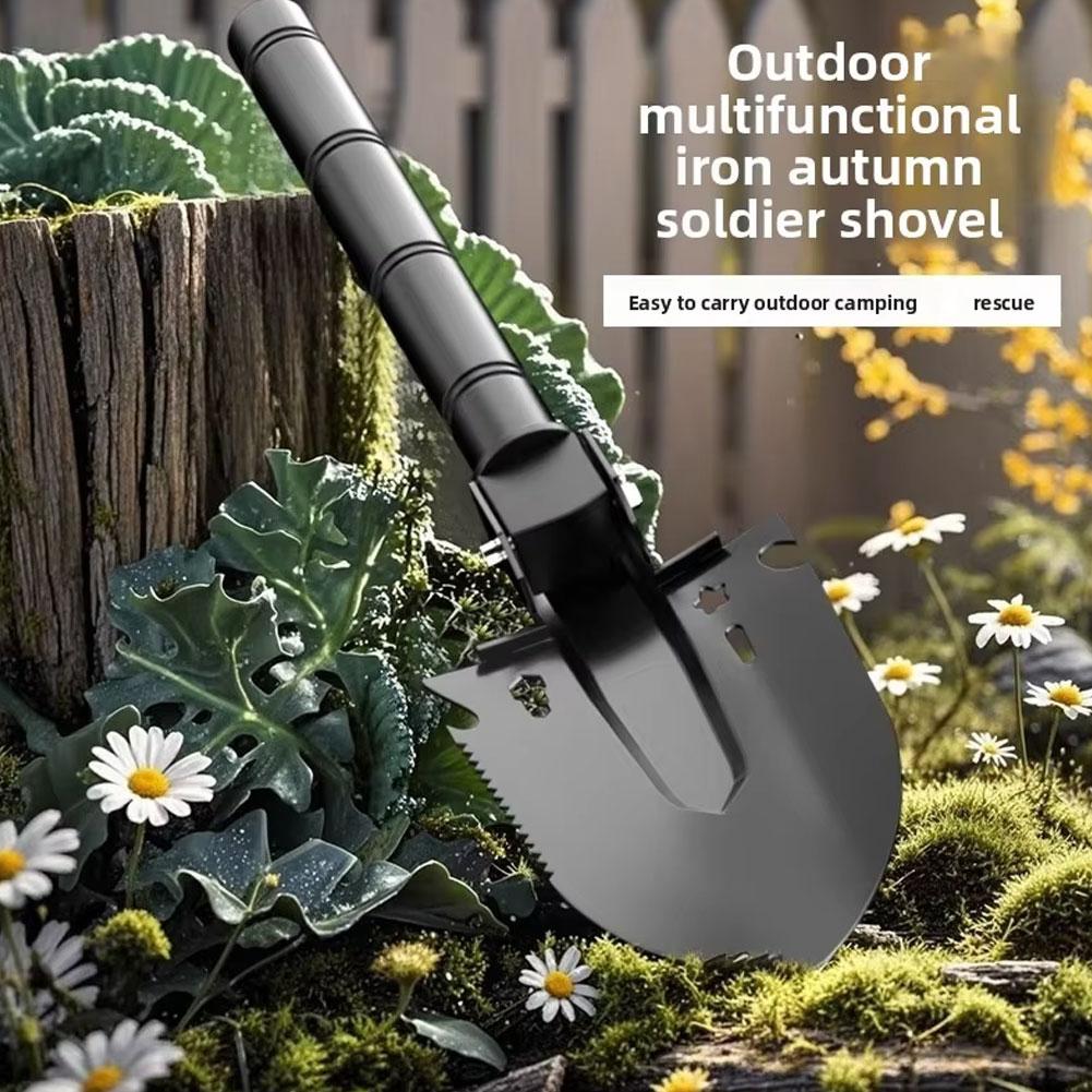 Multi Functional Shovel Folding Truck Mounted Shovel Thickening Soil Loosening Shovel Outdoor Camping Folding Shovel Tool чёрный