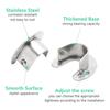 2PCS 304 Stainless Steel Closet Rod Bracket 25/32mm Flange Seat,Wardrobe Hanger Rod Base Curtain Rod Holder Pole Sockets Support