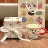 Cute Cute Goblet Hand-painted Cartoon Ceramic Mug Couple Water Cup Birthday Gift Souvenir