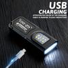 Mini Flashlight Keychain USB Rechargeable Pocket Light with COB Work Area Light for Camping Hiking Dog Walking Emergency Repair Key Ring