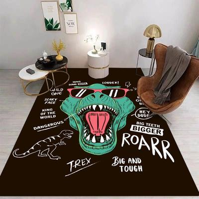 Cartoon Dinosaurerteppich Cartoon Wohnzimmer Schlafzimmer Küche Sofatisch Balkonteppich Waschbare Matte Exquisite Heimdekorationen