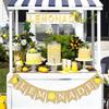 Lemonade Stand Banner for Kids – Rustic Lemonade Banner Sign for Lemonade Stand Supplies, Lemonade Party Decorations, Outdoor Lemon Stand Decor for