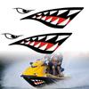 New Waterproof Flying Tigers Reflective Shark Mouth Teeth Car Boat Yacht Decal Colored Body Sticker
