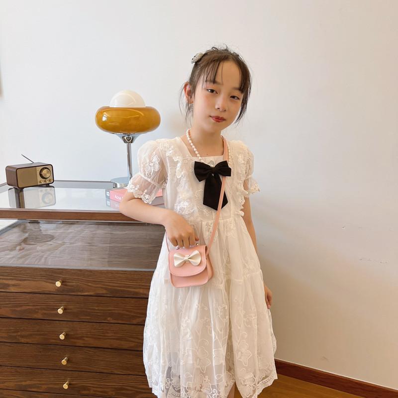 Bolsa de Ombro Infantil Estilosa Com Design de Laço Fofo Perfeita Para Uso Diário de Meninas e Meninos