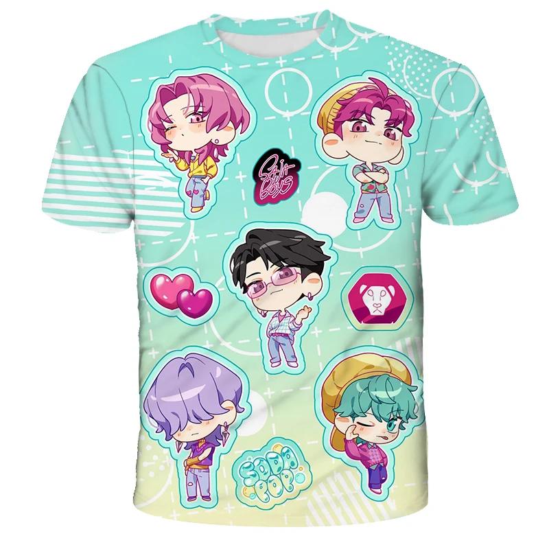 KPop Demon Hunters Tiger Girls Boys T Shirt K-Pop Demon Hunters Children's Clothing T-shirts Cute Cartoon Print Tee Tops