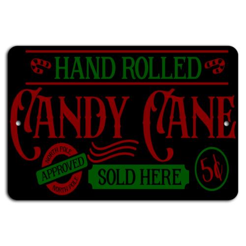 Rustic Red Green Candy Cane Delight NostalgiaAluminumtin sign 20x30cm(7.8x11.8inch)