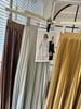 European & American Women's Metallic Pleated Midi Skirt - Spring/Summer Collection