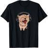 T-shirt Chat Rigolo Avec Casque