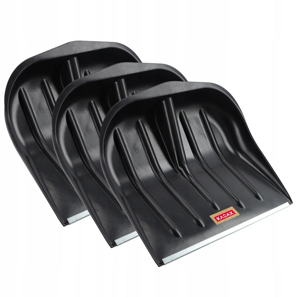 KADAX 3x Łopata szufla Do Śniegu Bez Trzonka Do Odśnieżania 49cm Plastikowa