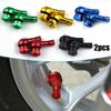2x CNC Aluminum Alloy Motorcycle 90 Degree Angle Wheel Tire Stem Tubeless Valve