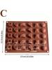 Silicone Chocolate Mold Set Non Stick Geometric Shape Candy Molds for Baking DIY Craft Ice Cake Decorations and Soap Making
