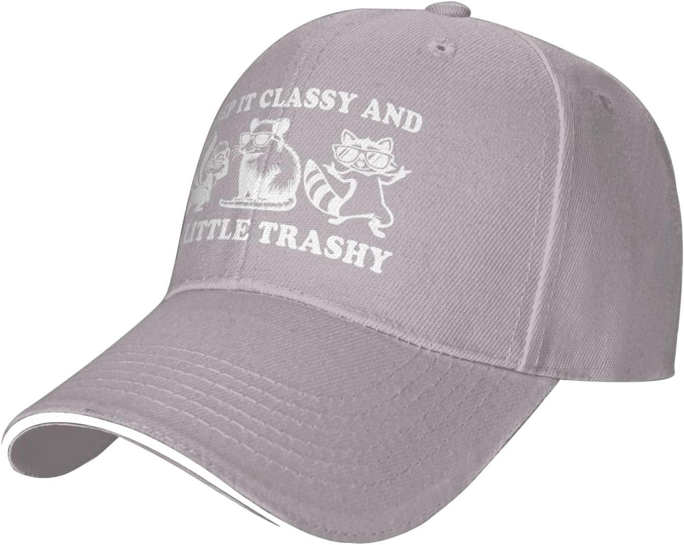 

Keep It Classy And A Little Trashy Raccoon Baseball Cap Casual Adjustable Polyester Adult Headwear One Size