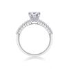 S925 Silver Ring 1 Carat Moissanite Ring