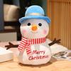 1 pezzo Pupazzo di Neve Peluche Carino Morbido Pupazzo di Neve Ripieno Peluche Decorazione Regalo di Natale