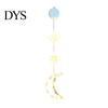 Seasonal Window Display Lights Star Moon Hanging Light, Warm LED String Lights, Indoor Festive Party Decor Decorative Atmosphere Lamp for Home Holiday