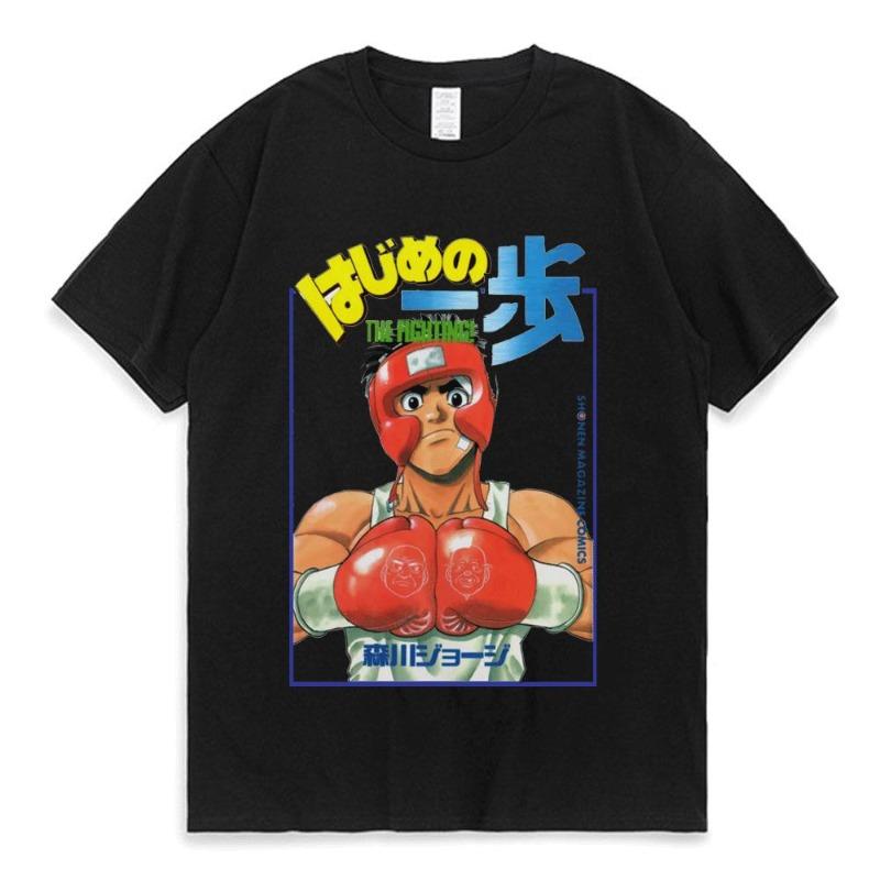 2026 Anime Hajime No Ippo T Shirt Makunouchi Graphic Print Short Sleeve Tee Shirts Cartoon Kamogawa Boxing Gym T-Shirt Streetwear