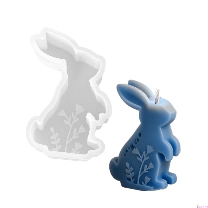 Geprägte Hasenfigur Silikonformen Mehrzweck-Silikonkerzenformen für handgefertigte Kerzen Seifen Basteln Harzguss
