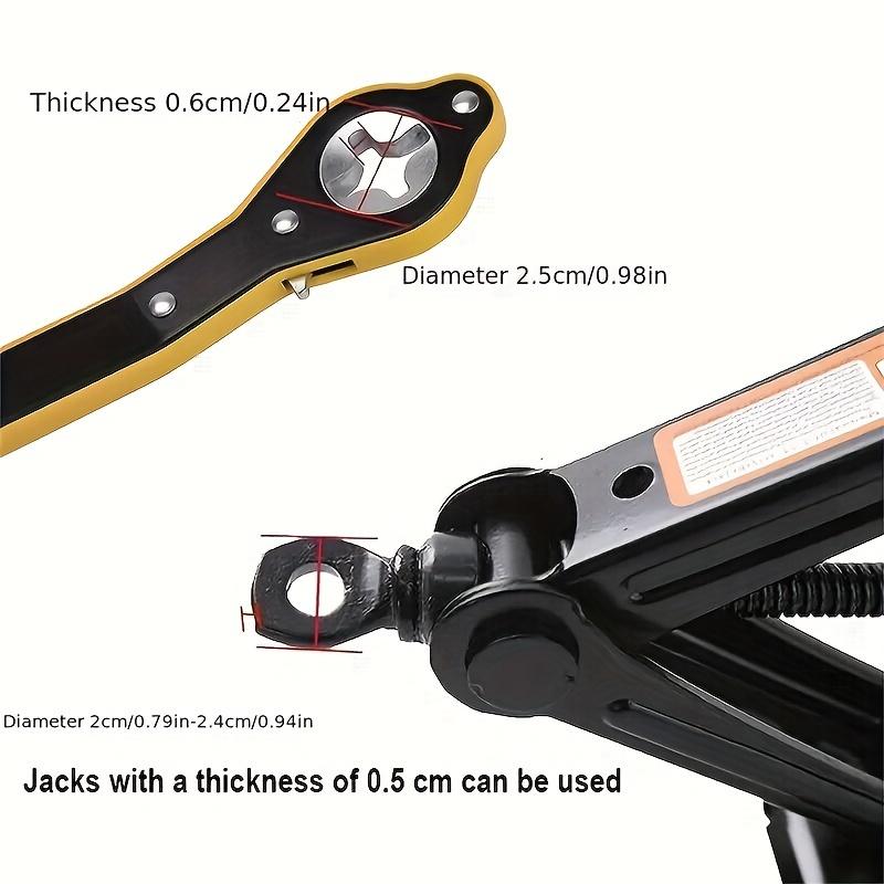 Auto Labor-Saving Jack Ratchet Wrench With Long Handle Jack Ratchet For Scissor Jack Lug Wrench For Tire Jack