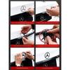 90mm ABS Chrom Czarny Znak Godło Mercedes Tylna Gwiazda Dla Mercedes Benz W203 W206 W212 X253 W167 W166 W247 C E GLA GLC GLE