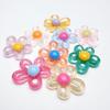 Translucent Acrylic Flower Keychain Material Accessory Supplies