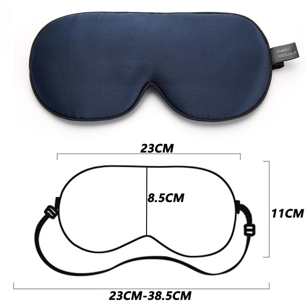 Durable And Safe 100% Natural Mulberry Silk Sleep Mask Soft Blindfold Smooth Eye Mask Sleeping Aid Eyeshade Eye Cover Patch Bandage Comfort