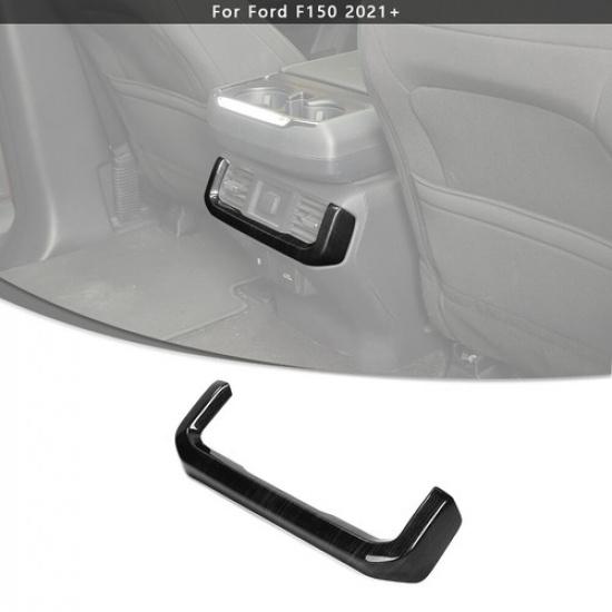 Rear Air Vent Outlet Cover Trim Frame For Ford F150 2021-2022 Black Wood Grain