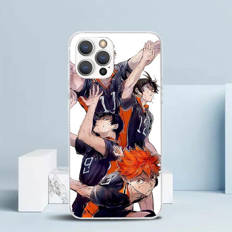 Haikyuu Oya Volleyball Anime Soft Cover for iPhone 16 17 Air 15 14 Pro Max 16E Phone Case 13 Mini 12 11 7 SE 8 Print Pattern Fit