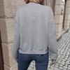 2026 Spring and Autumn Cross-border Amazon European and American Women's Clothing New Fashion Plaid Zipper Crew Neck Long Sleeve Jacket Women