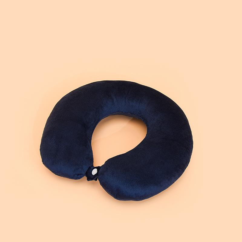 Customizable U-shaped Travel Neck Pillow - Cervical Support for Airplanes, Nap Headrest, and Portable Backrest.