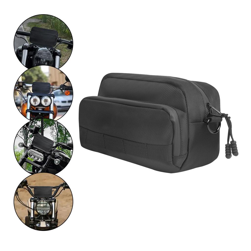 Motorcycle Sissy Bar T-Bar Handlebar Bag Waterproof Universal Cycling Travel Shoulder Storage Phone Bag Motorcycle Accessories