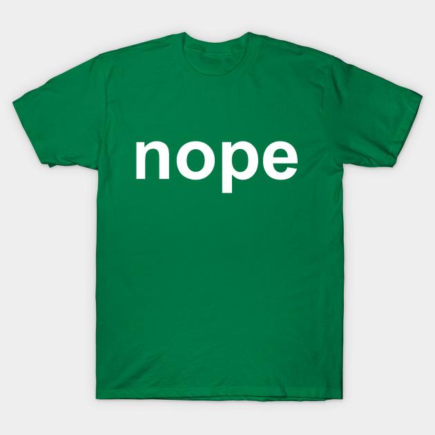 

Unisex Fashion TShirt Nope Print TShirt Plus Size S-5XL T-Shirt 100%Cotton Tops O Neck Short Sleeve Tees 4XL зелёный