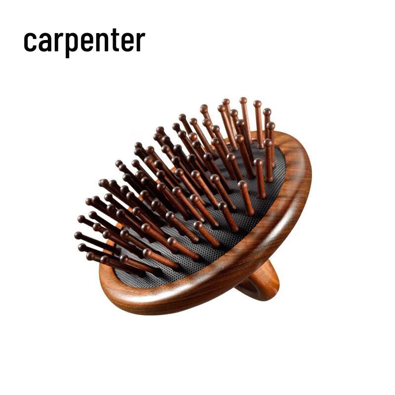 Tan Mujiang Kingwood Ring Hair Care Massage Comb