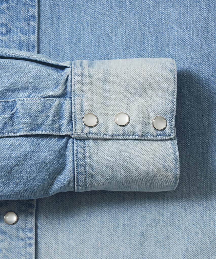 Poteoli Light Denim Shirt (Light Blue)