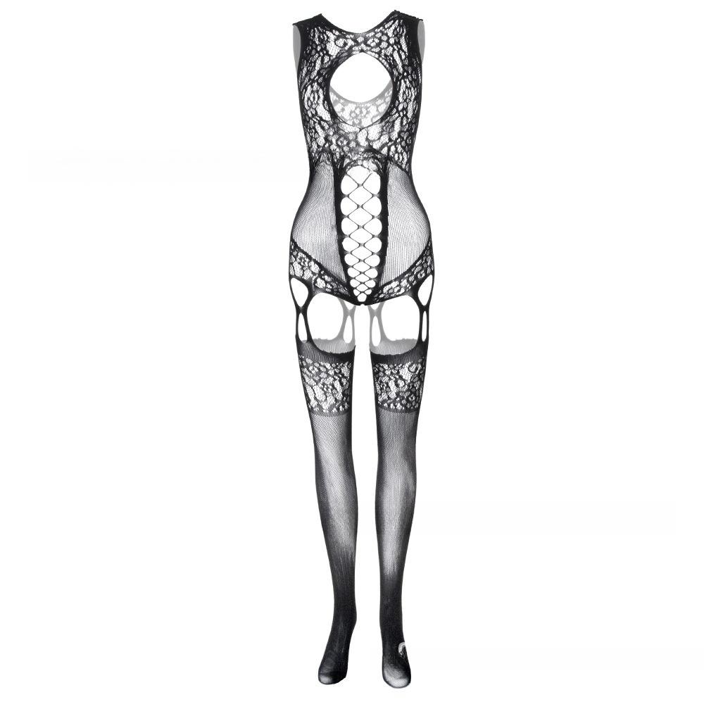 Sexy Hollow Fishnet See-through One-piece Lingerie Plus Size Open Net Lingerie Sexy for Women