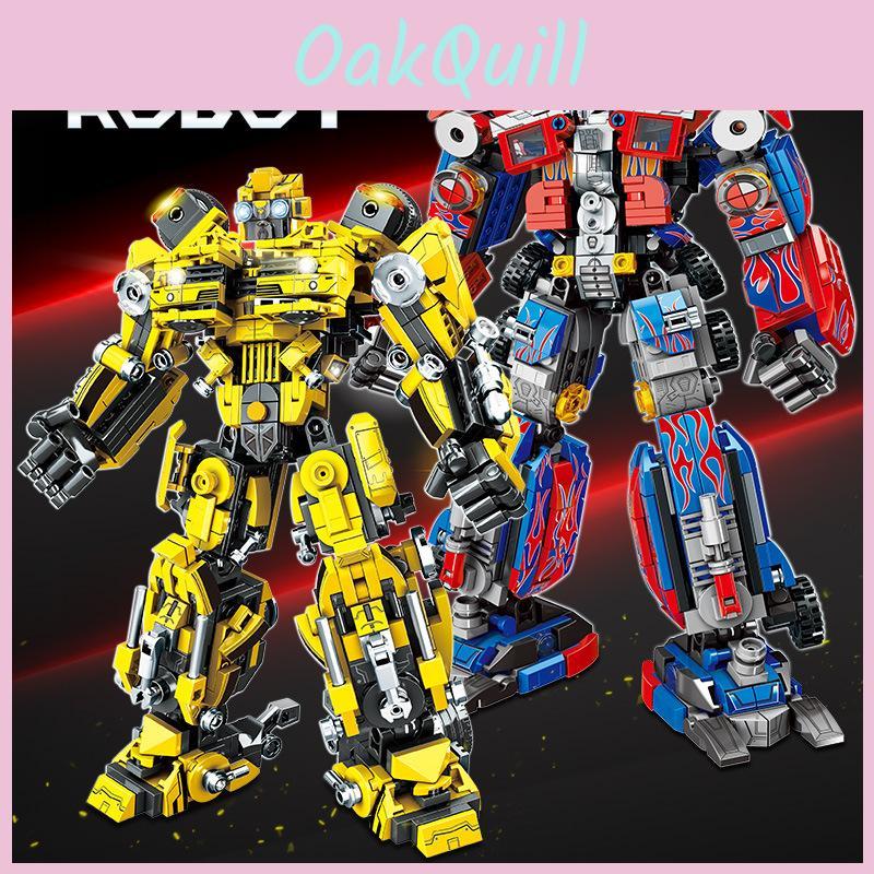 Bumblebee Robot Cannon Chariot Assembly Building Block For Diy Kids And Creative Play