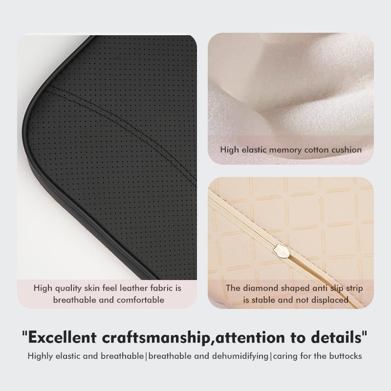 BIG1 Car Seat Cushion Luxury Leather Support Pad Sponge Seat Cover For Volkswagen VW Scirocco Passat Polo B5 B6 B7 CC Tiguan Sharan