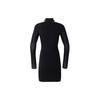 Adidas Originals Premium Knit High Collar Long Sleeve Sport Dress Women Dress Black JI7056