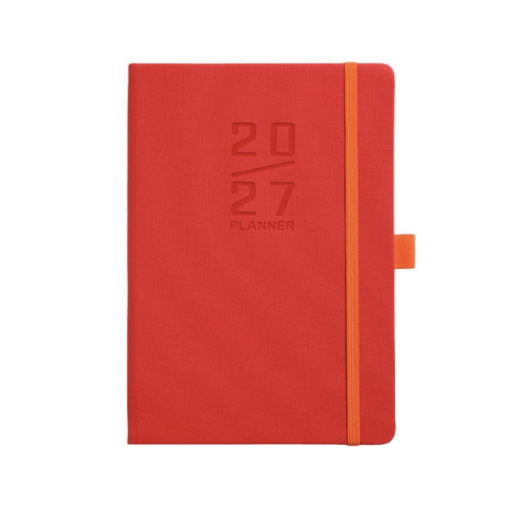 English 2027 Schedule Planner Notepad Wear-resistant Office Work Planner Travel