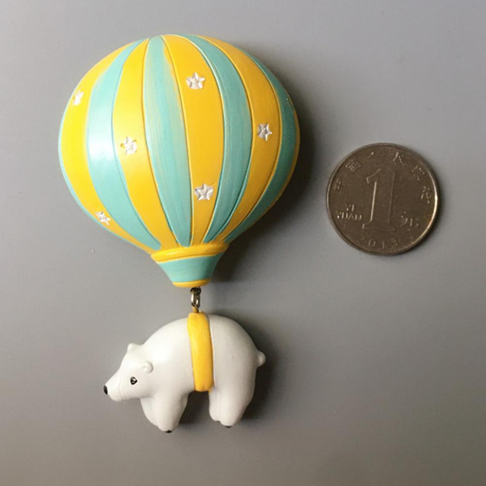 Hot Air Balloon Refrigerator Stickers Animal Shape Magnetic Three-Dimensional Design Message Note Sticky Kitchen Home Decoration