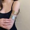 European and American Style Irregular Open Bracelet, New Arm Ring, Silver High-End Arm Band, Minimalist Metal Unique Hand Accessory