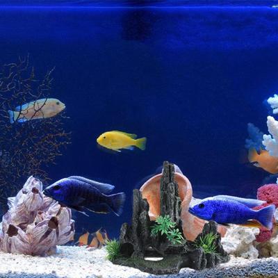 Decorative Resins Rock  Fish Tanks Landscaping Decoration Aquariums Accessory for Natural Underwater Environmen