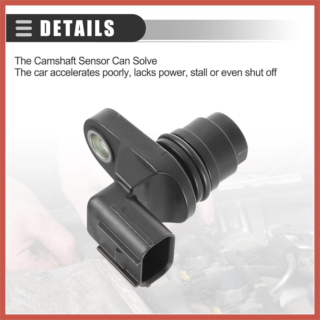 ACROPIX Camshaft Position Sensor, for Honda Accord 2008-2012, ABS, No.37510-R40-A01, Black, 2 Pcs Car Parts